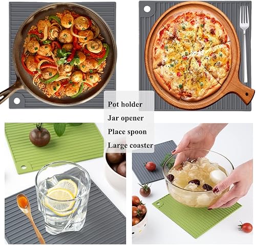 Miniatura 3 de Tapete de silicona multiusos original para microondas, sin BPA, apto para grado alimenticio, resistente al calor hasta 475 F, apto para