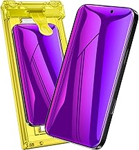 Fotbor for iPhone 16 Pro Max Privacy Screen Protector, 2 Pack Purple Magenta Gradient Anti-Spy Anti-Blue Light 7H Hardness Private Film [Auto-Alignment Tray], No Peeling Shatterproof Case Friendly