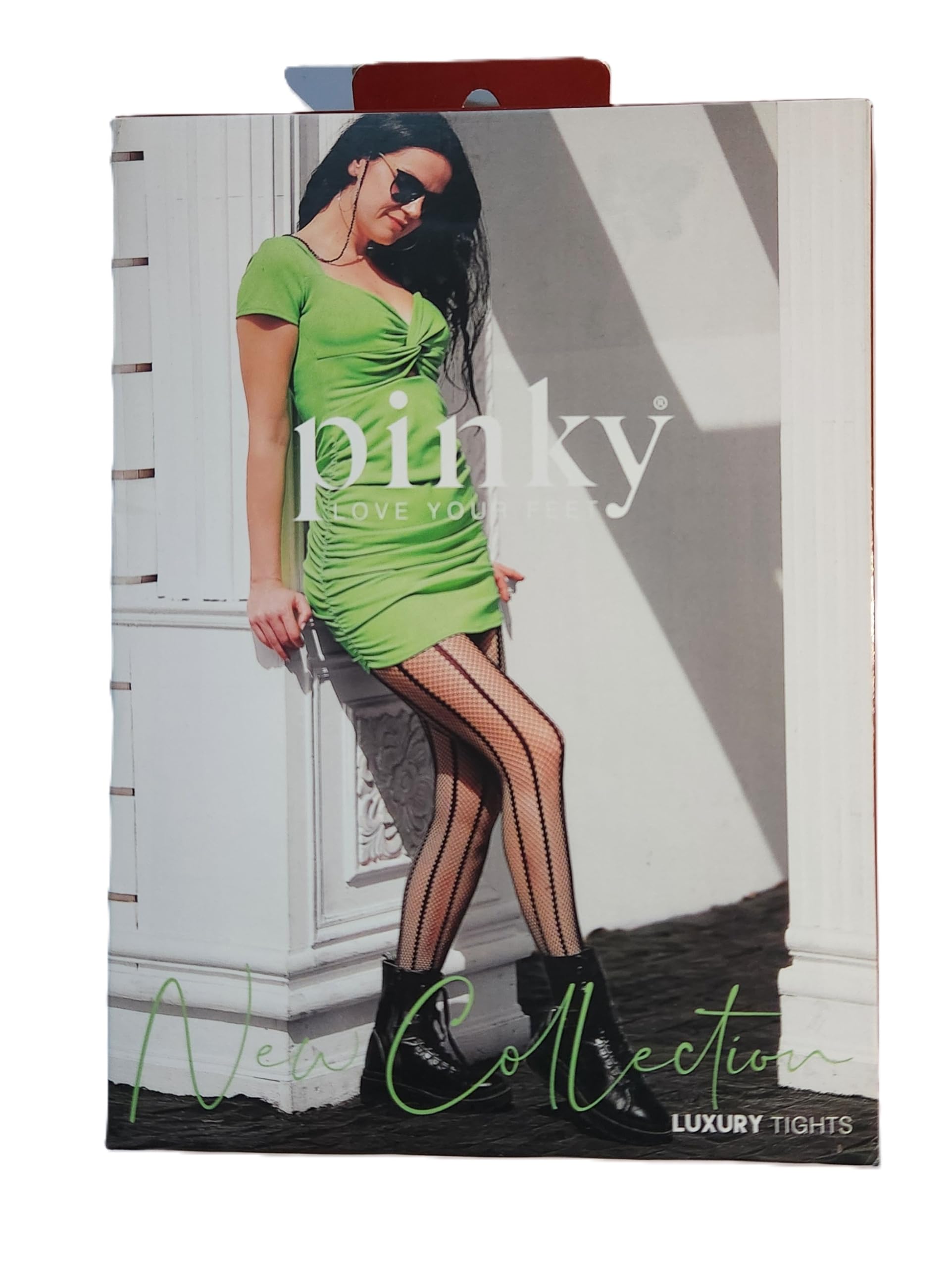 Black Tights for Women with Vertical Line Fishnet Pattern, Ultra Soft & Durable Black Stockings | Pantyhose for Women Ages (18-80) | Stretchy & Comfy Women's Tights