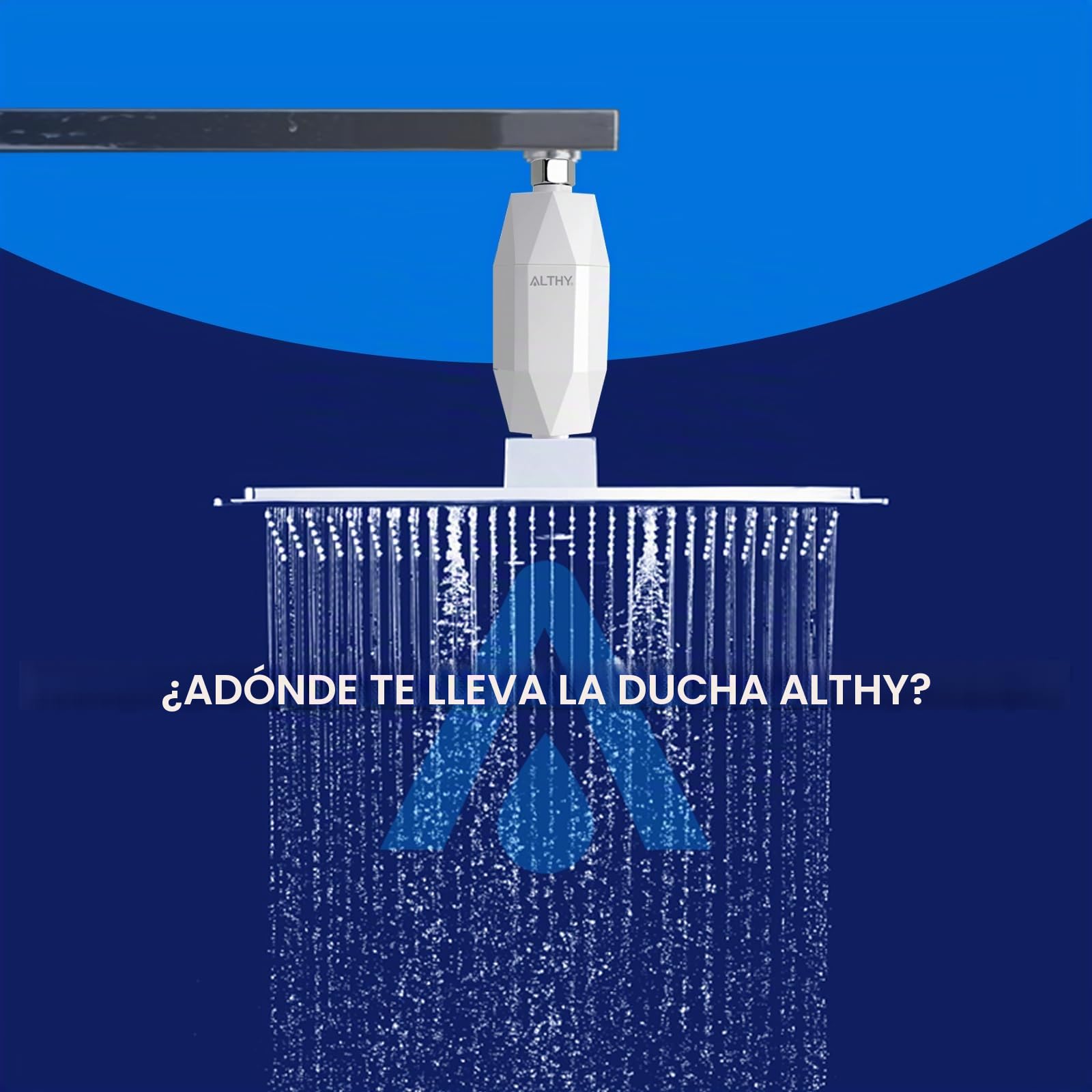 ALTHY Filtro de ducha de con vitamina C para agua dura - Filtro de cabezal de ducha, Reduce el cloro y el metal pesado, mejora la piel seca, la caspa del cabello, el eccema (4 Filtro Incluido)