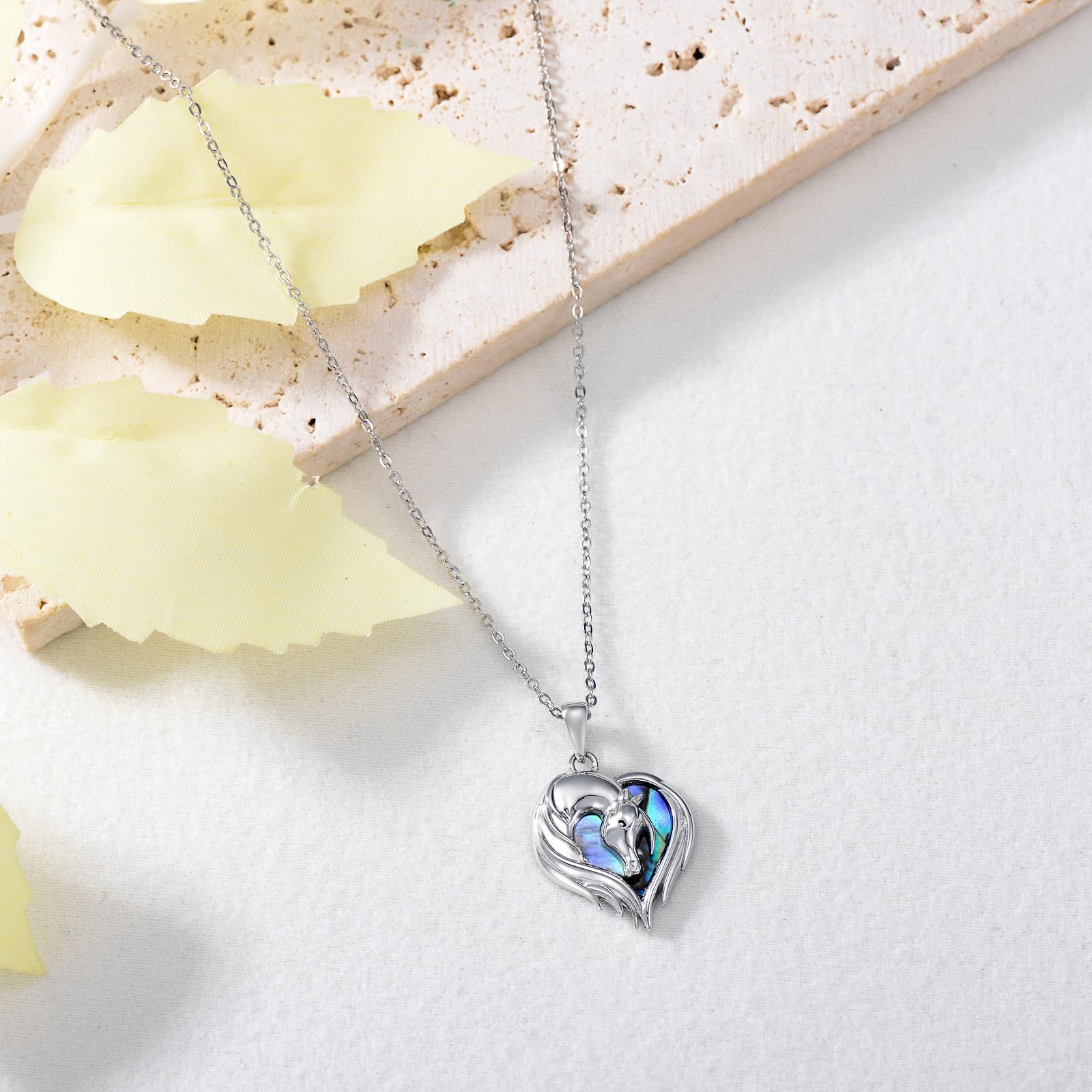 YAFEINI Tiere Kette für Damen 925 Sterling Sliber Herz Kaninchen/Hochland kuh/Fuchs/Elefant/Raccoon Halskette Anhänger Schmuck Geschenk für Mädchen