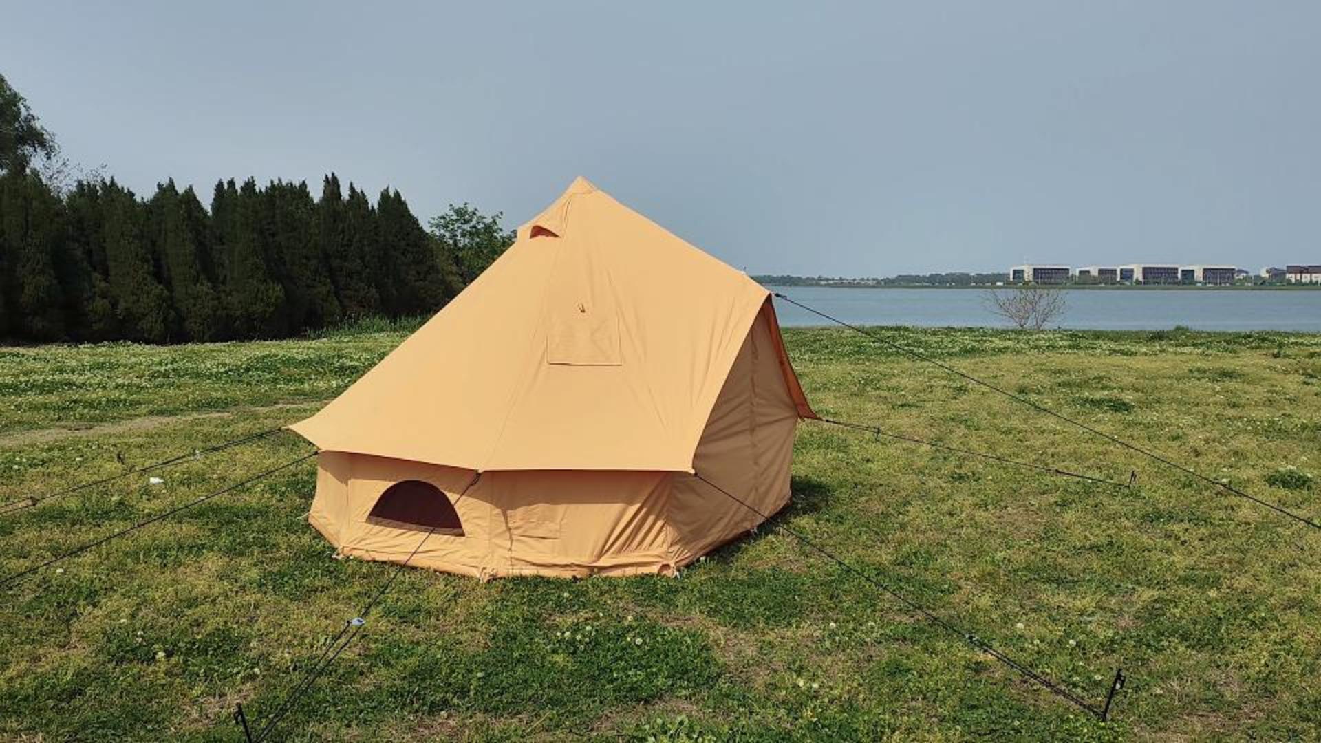 Amazon.com : WaldZimmer Canvas Bell Tent 10ft Ginger with Stove