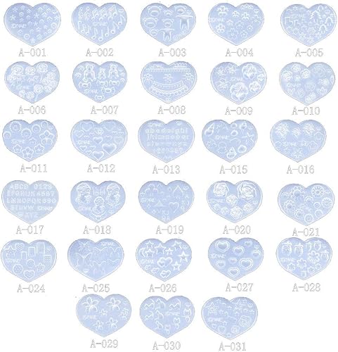 Miniatura 2 de Molde de silicona para arte de uñas, 28 unidades, tamaño pequeño, hojas de flores, animales, plantilla de gel acrílico, herramientas de resina,