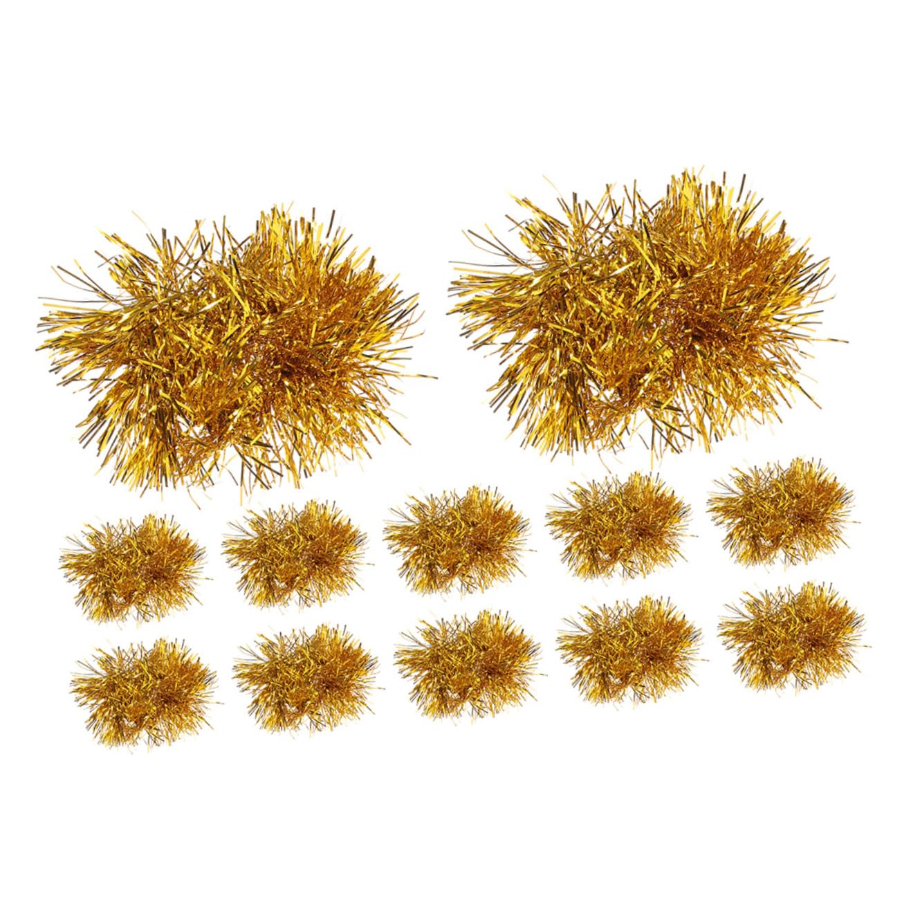 MUSISALY 12Pcs Bright Metallic Cheerleading Pom Poms for Sports Dance Performances Parties Vibrant Cheering Props with Smooth Handle for Adults