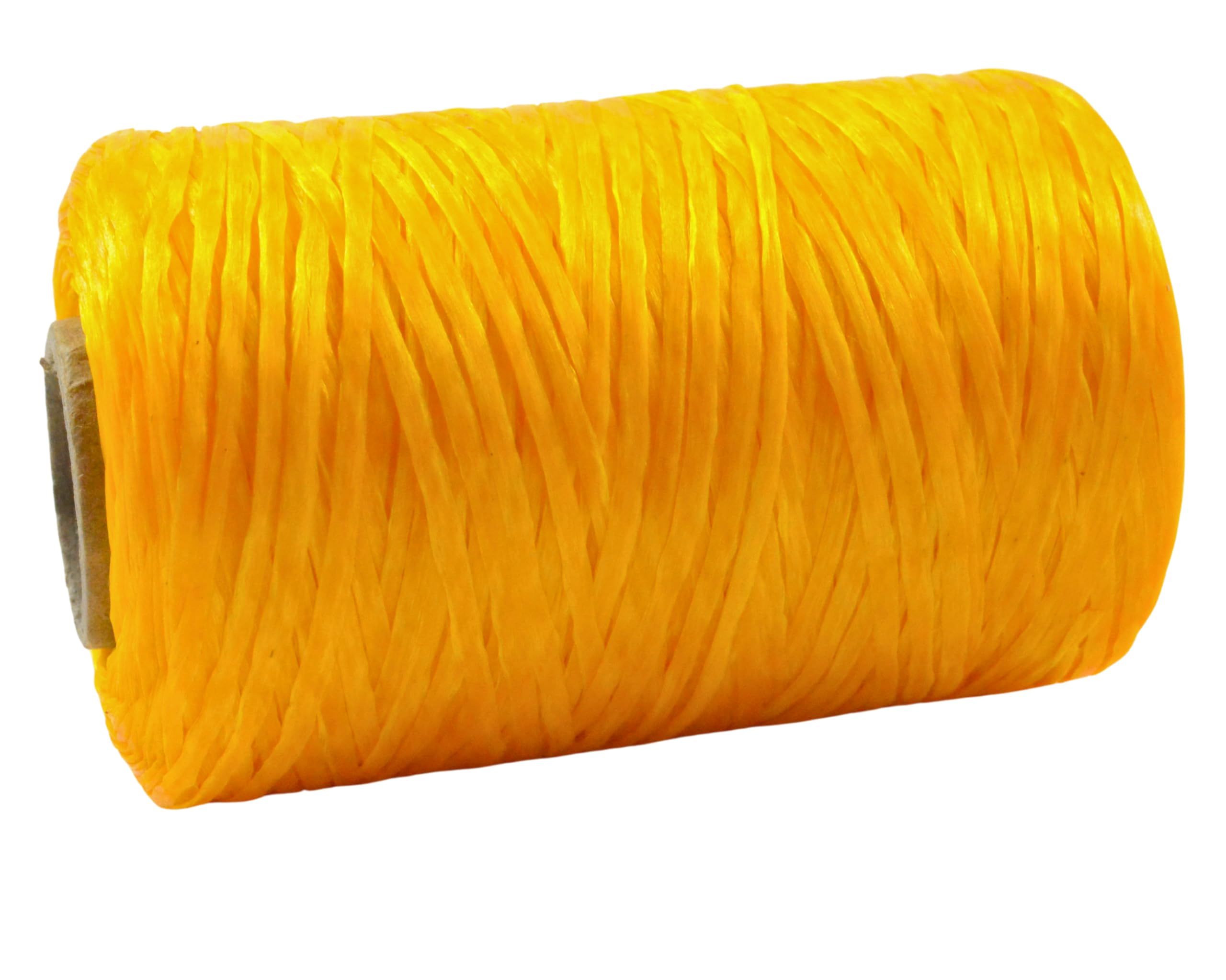 Kulay Artificial Deer Sinew Yellow Waxed Poly Thread for Beading Craft and Sewing (1 Single Spool, 5-Ply, 8 Ounces, 300 Yards or 900 Feet)