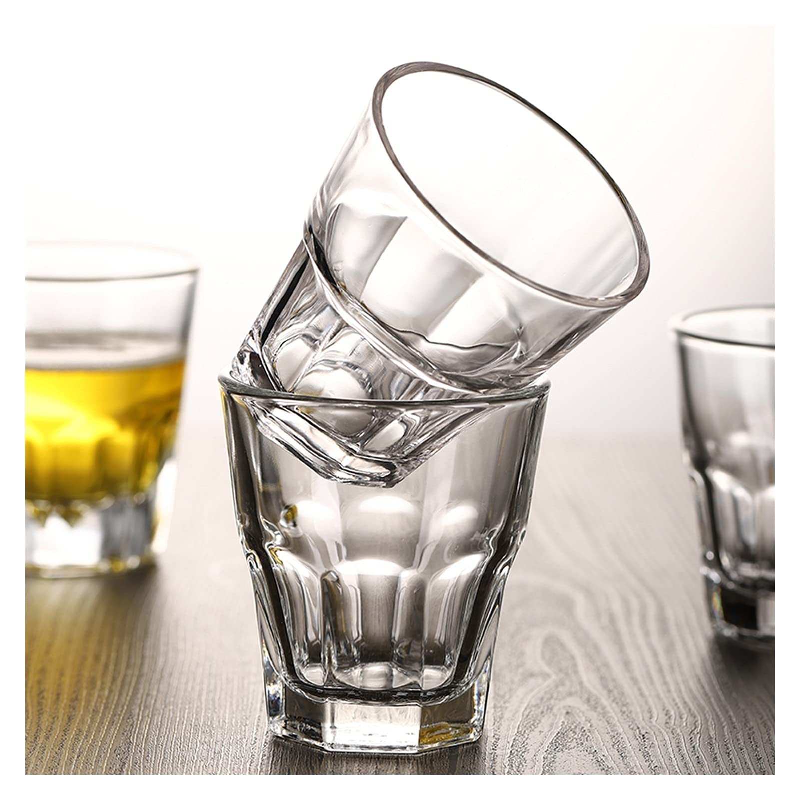 Kubek do piwa, szklanki, szkło hartowane, 160 ml, zestaw 10 kubków wielokrotnego użytku, idealny każdego rodzaju