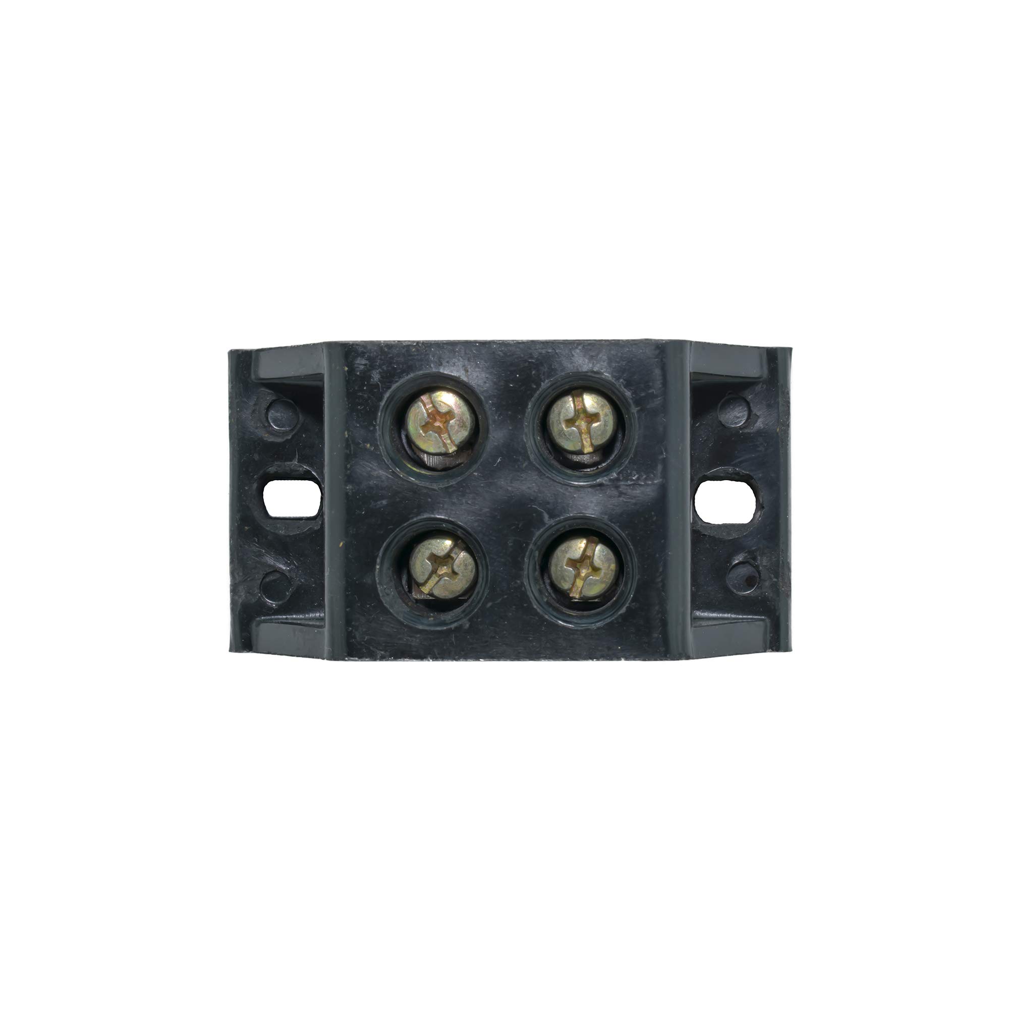 Ovicart 60A 2 Way Bakelite Connector Strip Black Screw Terminal Connection Block-image-20
