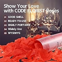 Vista 95 de CODE FLORIST 1100 pétalos de rosa de seda para el día de San Valentín, pétalos de rosa falsos para noches románticas, bodas, propuestas