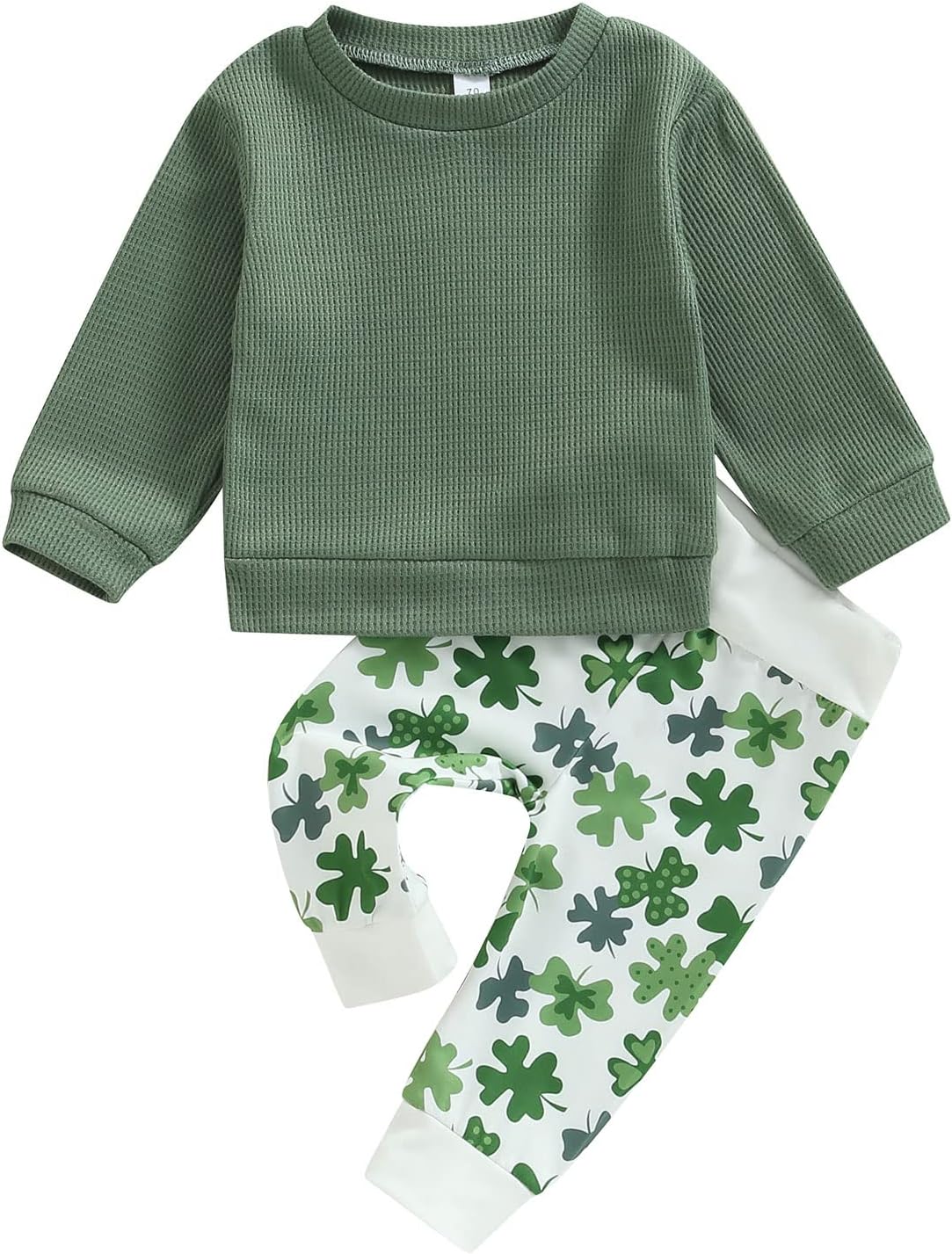 Sasaerucure Infant Toddler Baby Boy Halloween Outfits Long Sleeve Shirts Pumpkin Sweatshirt with Pants 2Pcs Winter Clothes