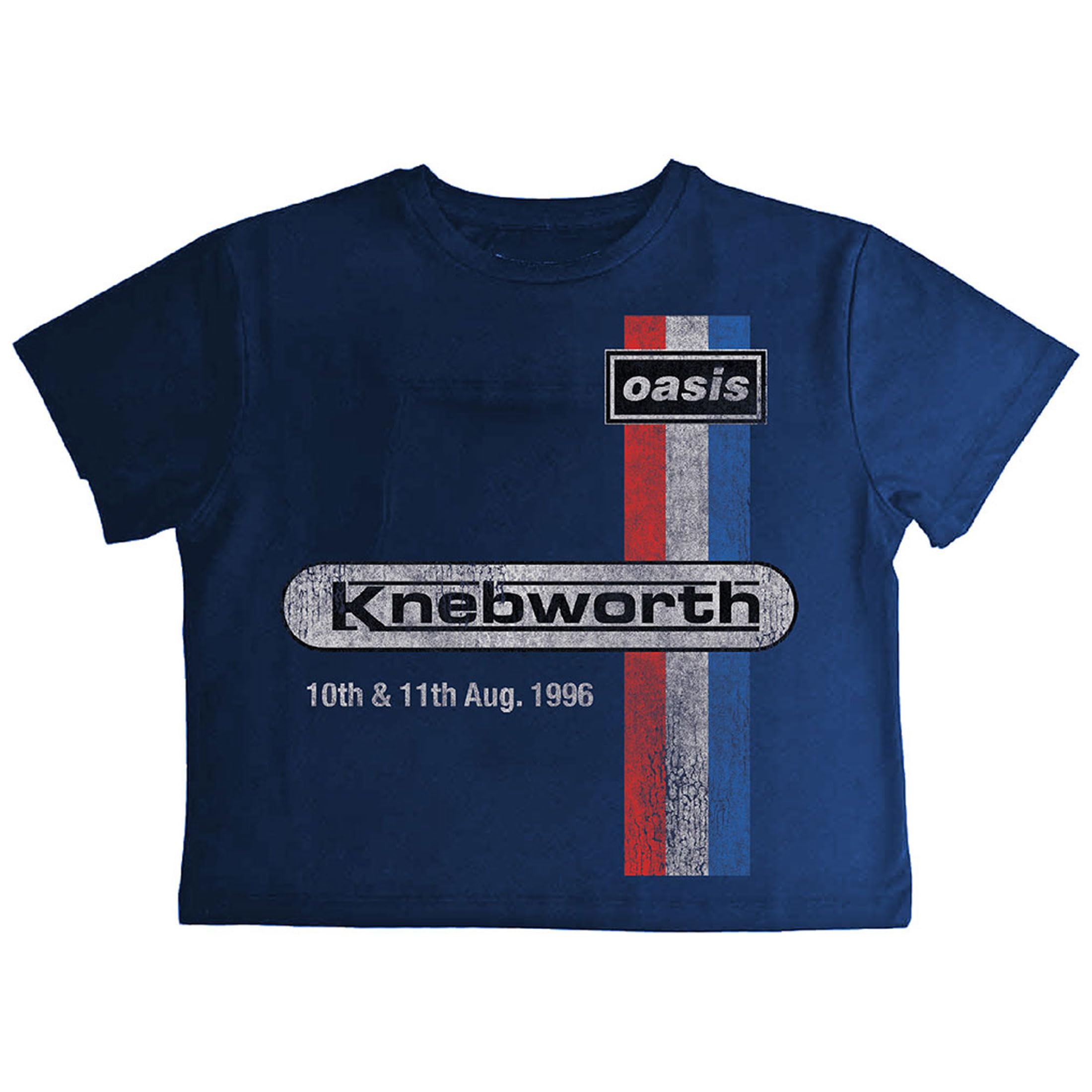 Rock Off officially licensed products Oasis Knebworth 96 Crop Top XL Navy