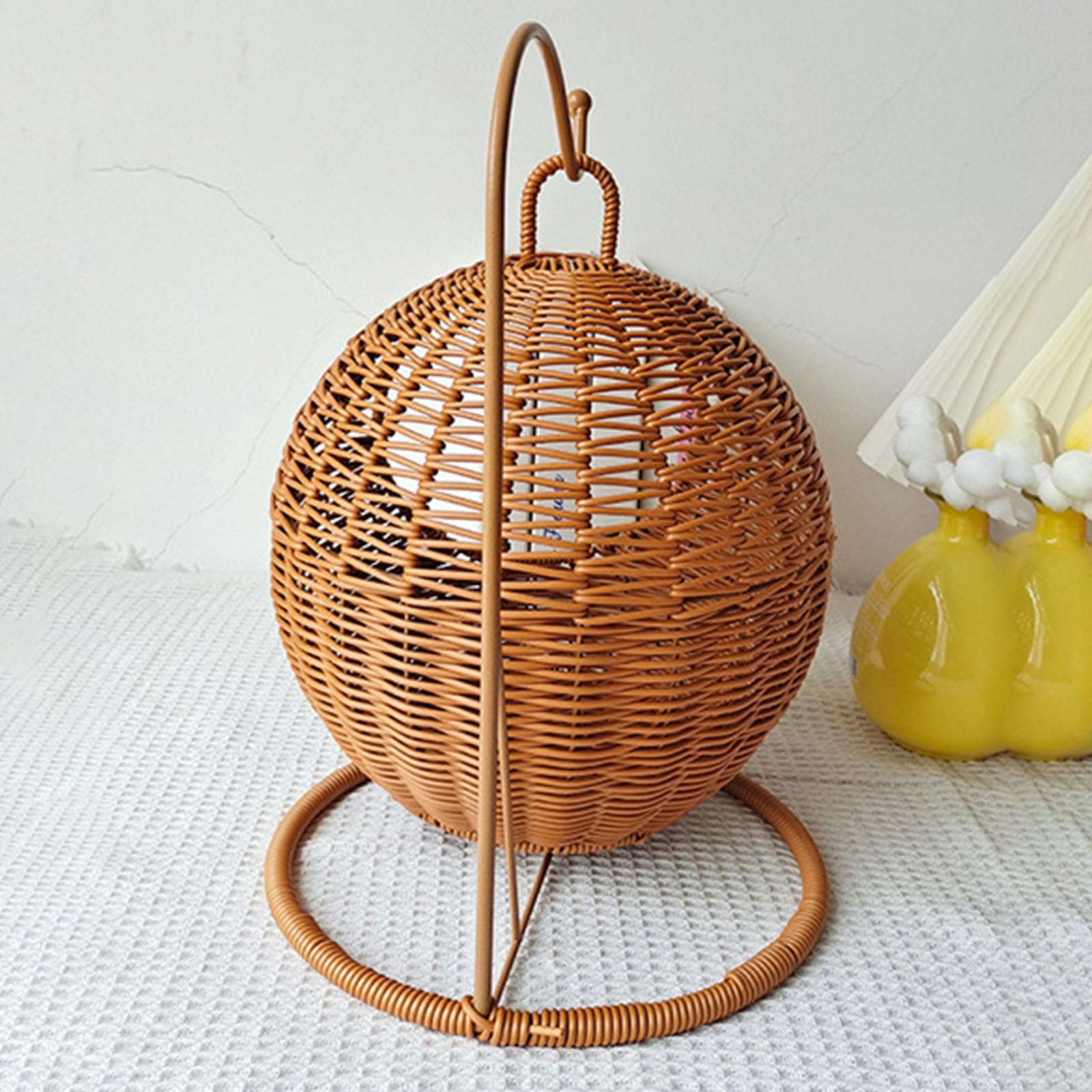Cuccia Sospesa In Finto Rattan LIUZIKUN Per Gatti Piccoli, Amaca Nido Salvaspazio Per Interno/esterno, Design Comfort E Stile