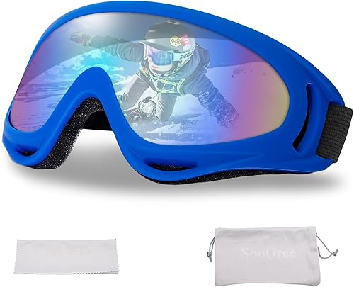 SooGree Gafas de esquí, snowboard, esquí, nieve, viento, a prueba de polvo, gafas de motocicleta, gafas de ciclismo para hombres y mujeres