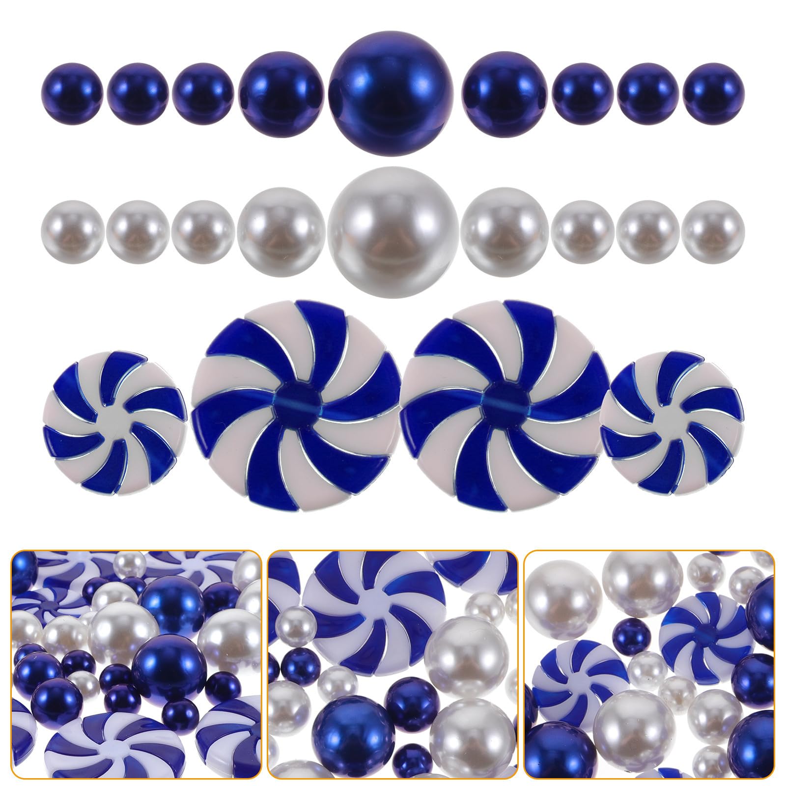 TOYANDONA 4 Set Candele in Acrilico Blu Galleggianti Natalizie per