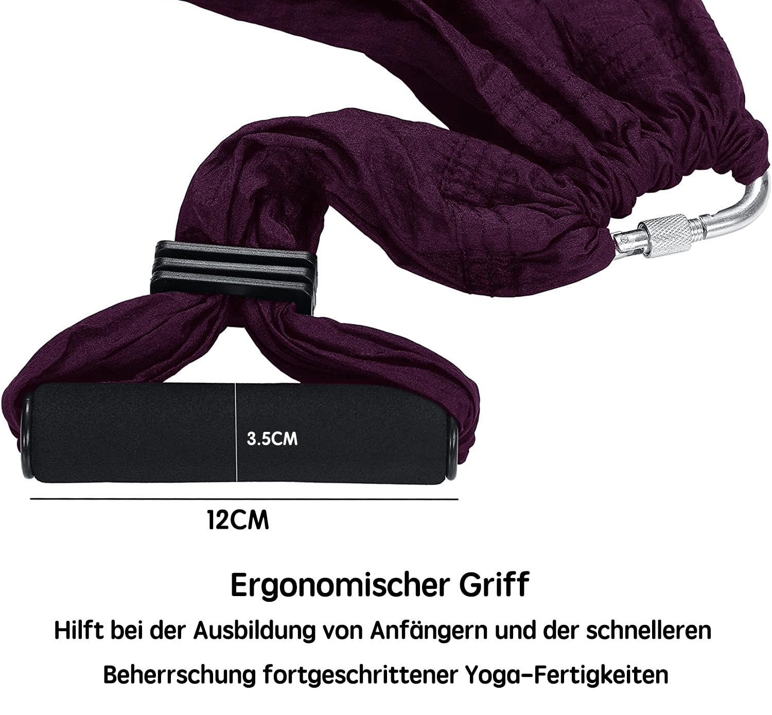 Aerial Yogatuch Ausrüstung enthalten 2 Erweiterungen Riemen und Decke Montage-Kit Aerial Yoga Towel Sensory Swing