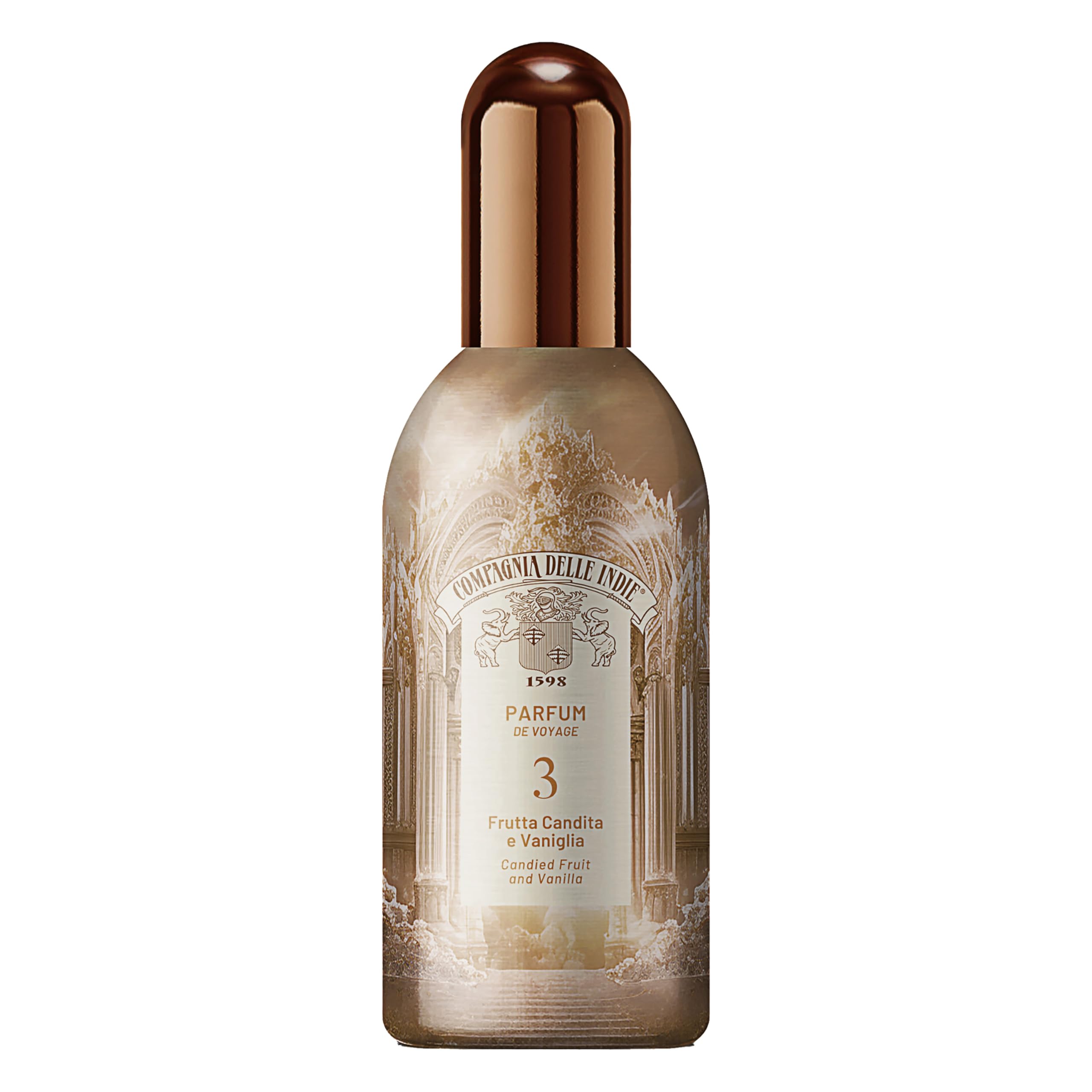 Compagnia delle Indie Parfum de Voyage 3 | 100 ml | Candied Fruits & Vanilla | Seductive & Vivid | For Women
