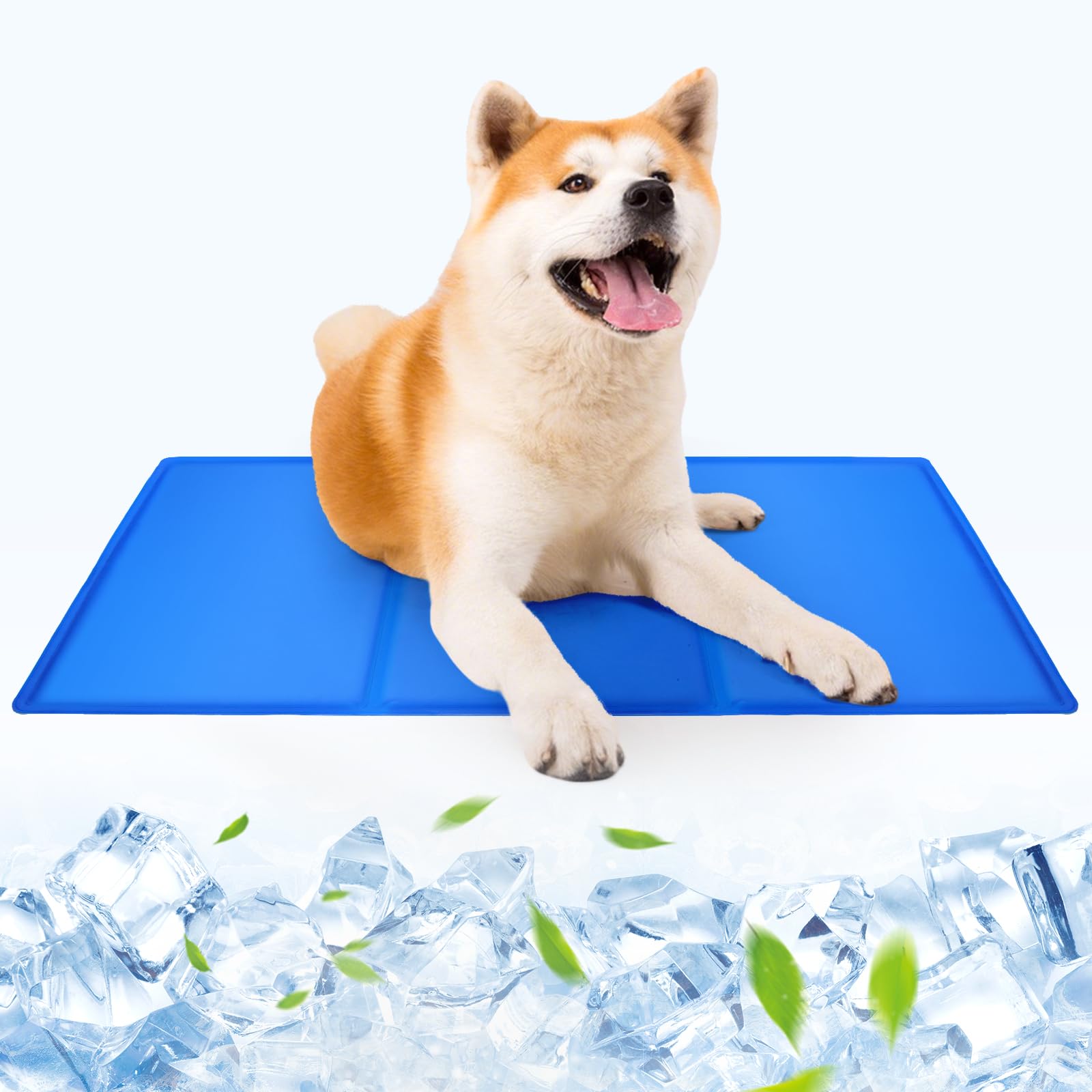 DONWEI Manta Refrescante Perros Gel 90CM Impermeable Plegable Verano | Gel no tóxico refrescante, limpieza sencilla, plegable, descanso fresco para mascotas medianas grandes