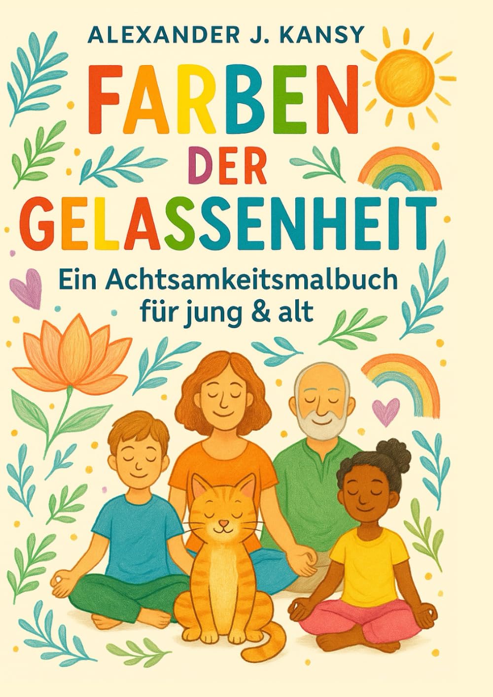 Farben der Gelassenheit: Ein Achtsamkeits-Malbuch für Jung & Alt