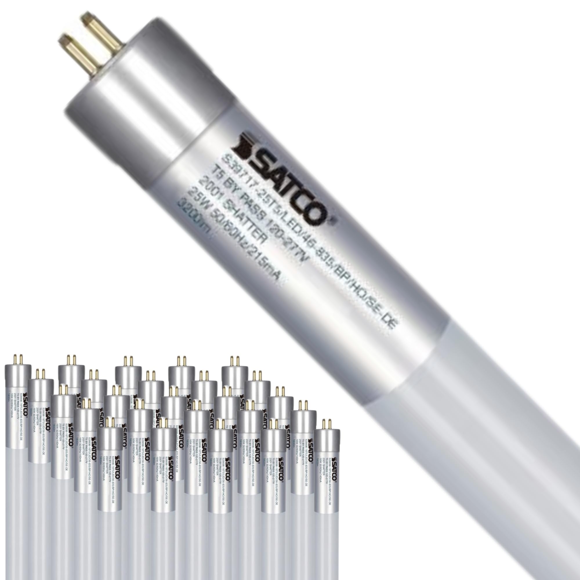 B●scientifica　306-14-4 Satco S39717 4'25 Watt T5 LED; Miniature bi-pin Base; 3500K