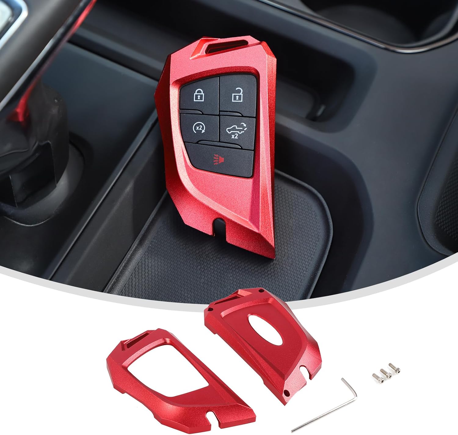 Funda Para Llavero Chevy GMC Con Llavero De Diamante Para Mujer (5