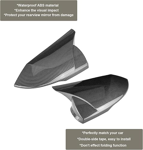 Miniatura 10 de Tapas para espejo retrovisor lateral de puerta para Hyundai Elantra 2021-2023, color negro brillante