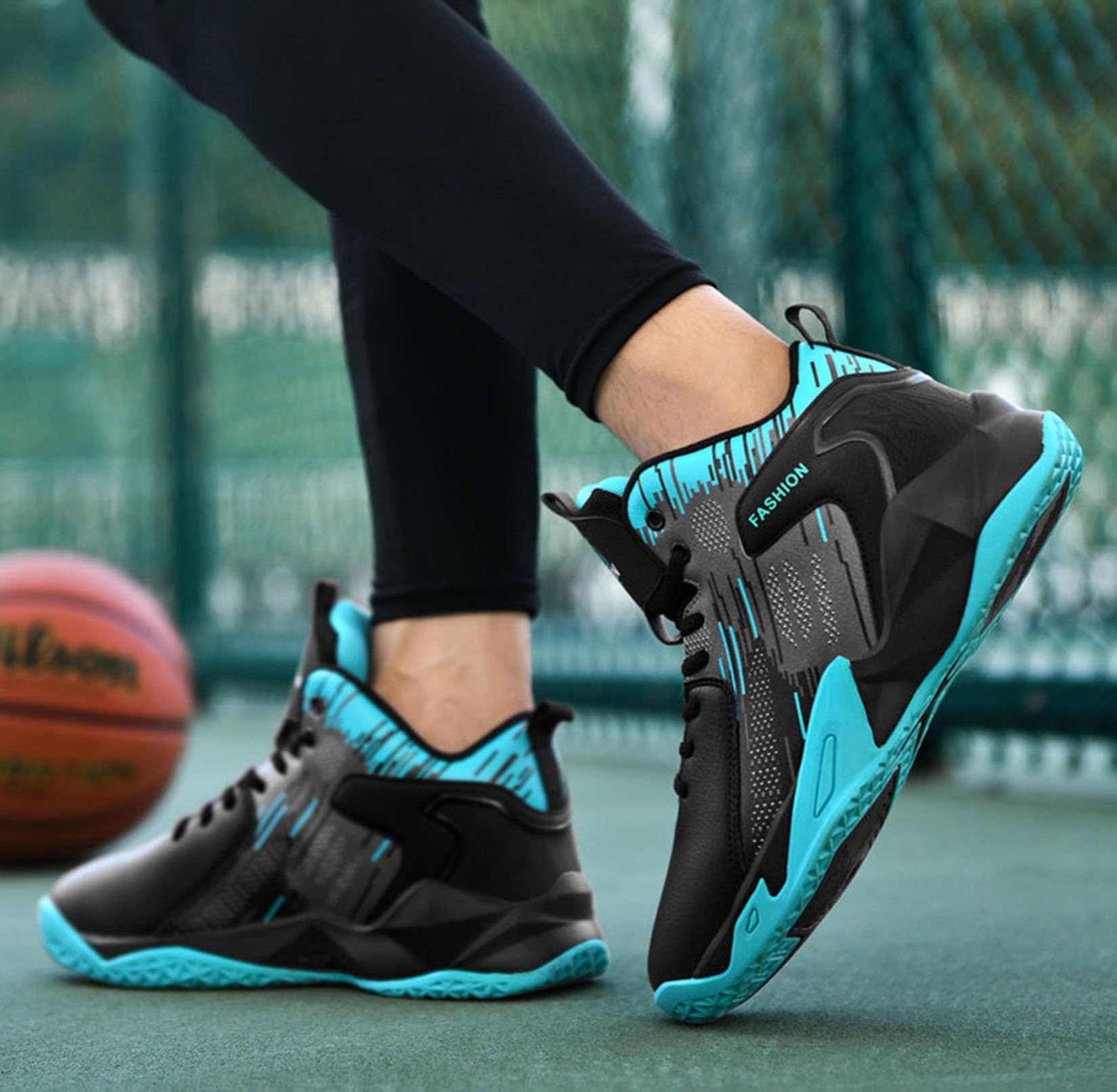 Męskie buty do koszykówki, męskie buty sportowe, duże buty sportowe, modne sportowe buty do koszykówki (39 UE, Q3)
