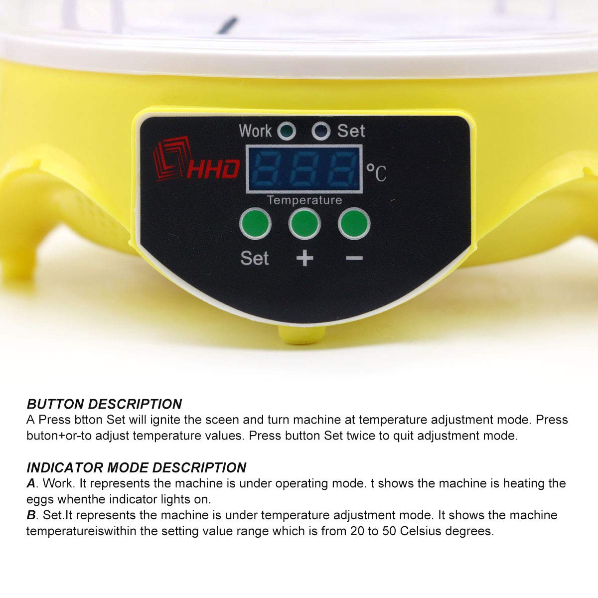 Incubadoras De Huevos Automaticas De 7 Huevos, Pantalla Digital Led, Huevo Incubadora Para Gallinas Pollos Patos Codornices Reptiles, Tortugas, Pájaros