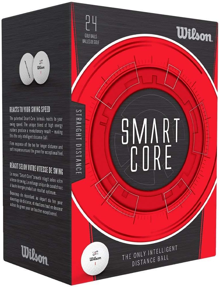 WilsonSmart-Core Straight Distance Double Dozen Golf Balls 24-Ball Pack