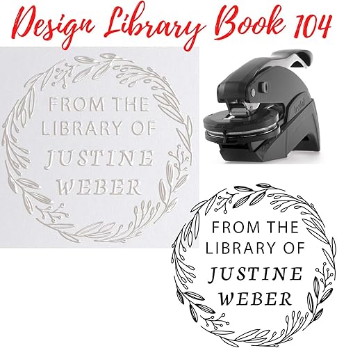 Miniatura 6 de Sello personalizado en relieve de libros de biblioteca  Regalo del día de la madre  Grabador de libros de graduación de la biblioteca de relieve,