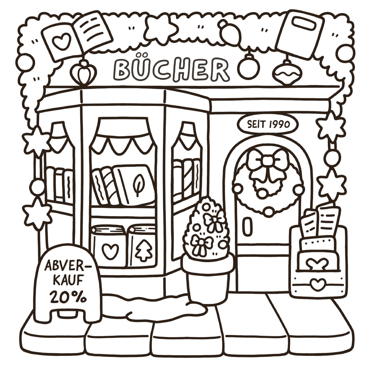 Cozy Christmas: Malbuch für Erwachsene, Teenager und Kinder (Cozy Spaces Coloring): 1