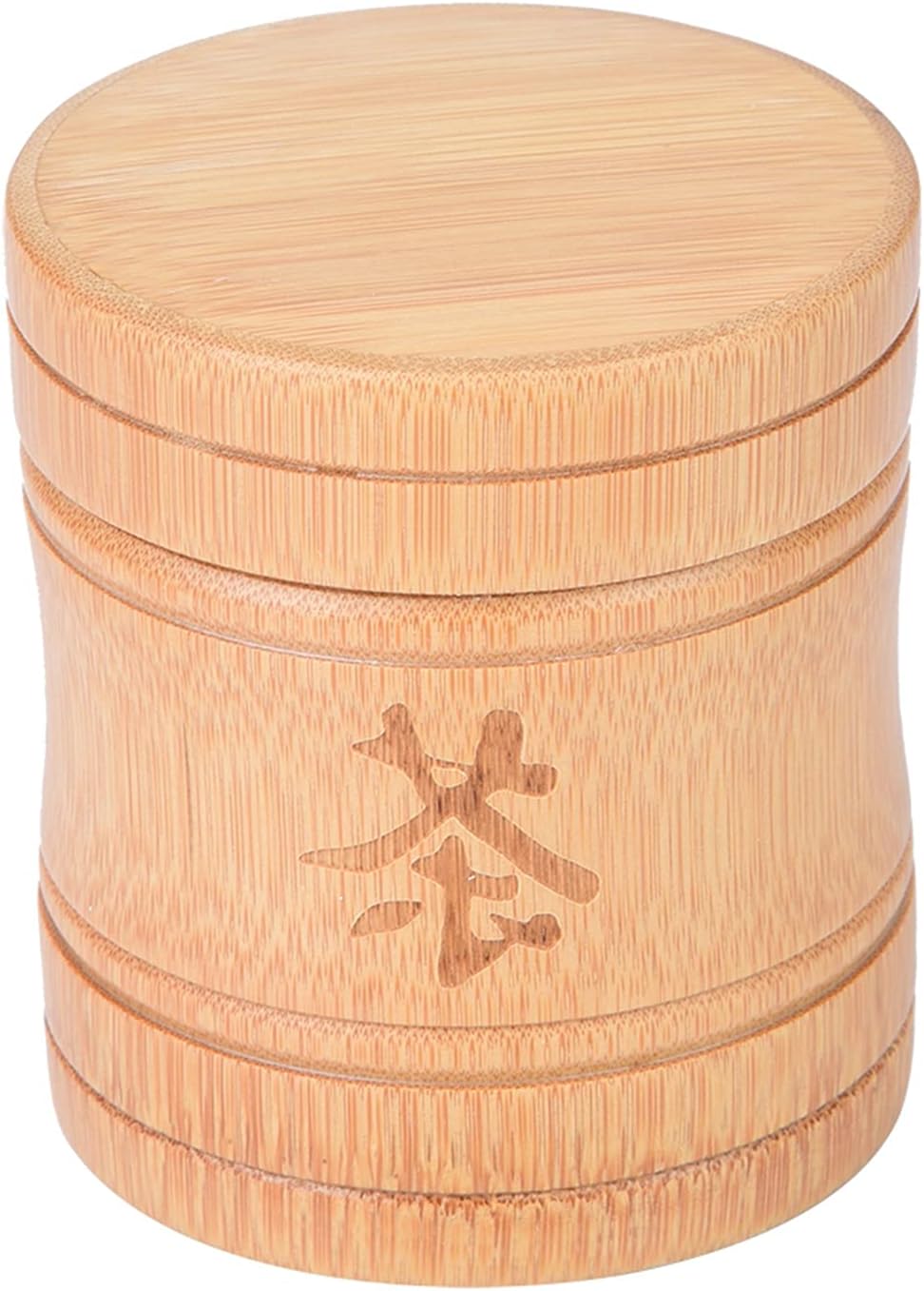 Bamboo Tea Jar, Travel Food Storage Bamboo Container Canister Portable Lightweight for Nuts for Coffee Beans for Spices for Home Kitchen for Outdoor