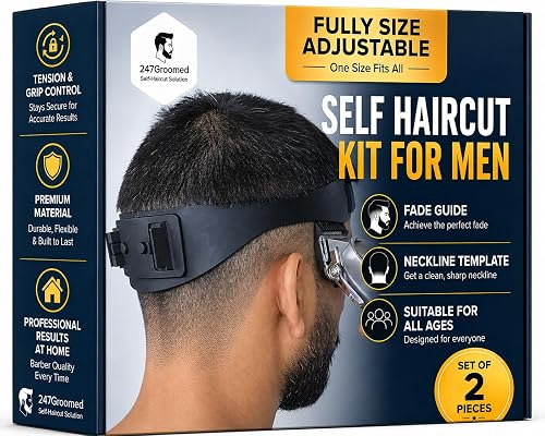 247 Groomed Self Haircut Kit Neckline & Fade Guide