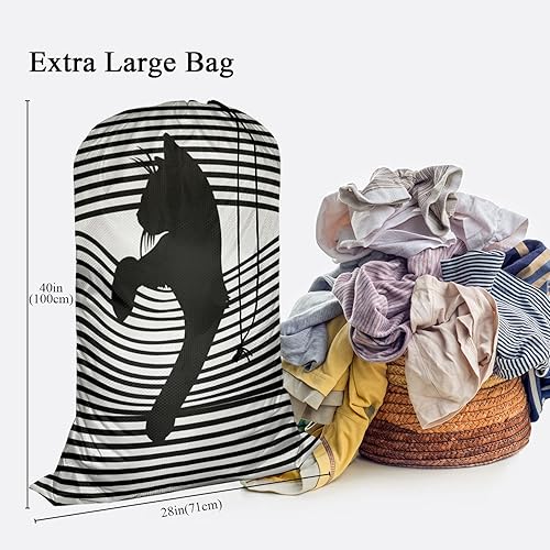 Miniatura 9 de Swono Bolsa de lavandería con patrón floral para lavar juguetes, bolsa de lavandería con cierre de cordón, hojas de acuarela, rosas, flores de