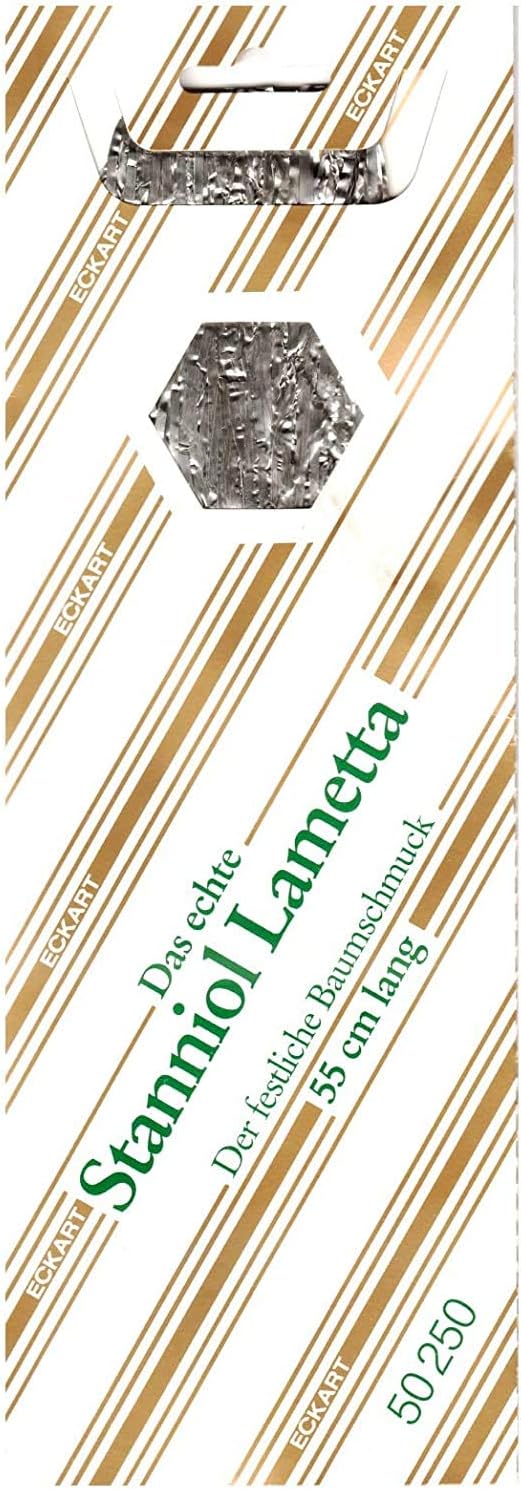 Stanniol Lametta Metal Tinsel Icicles - Silver