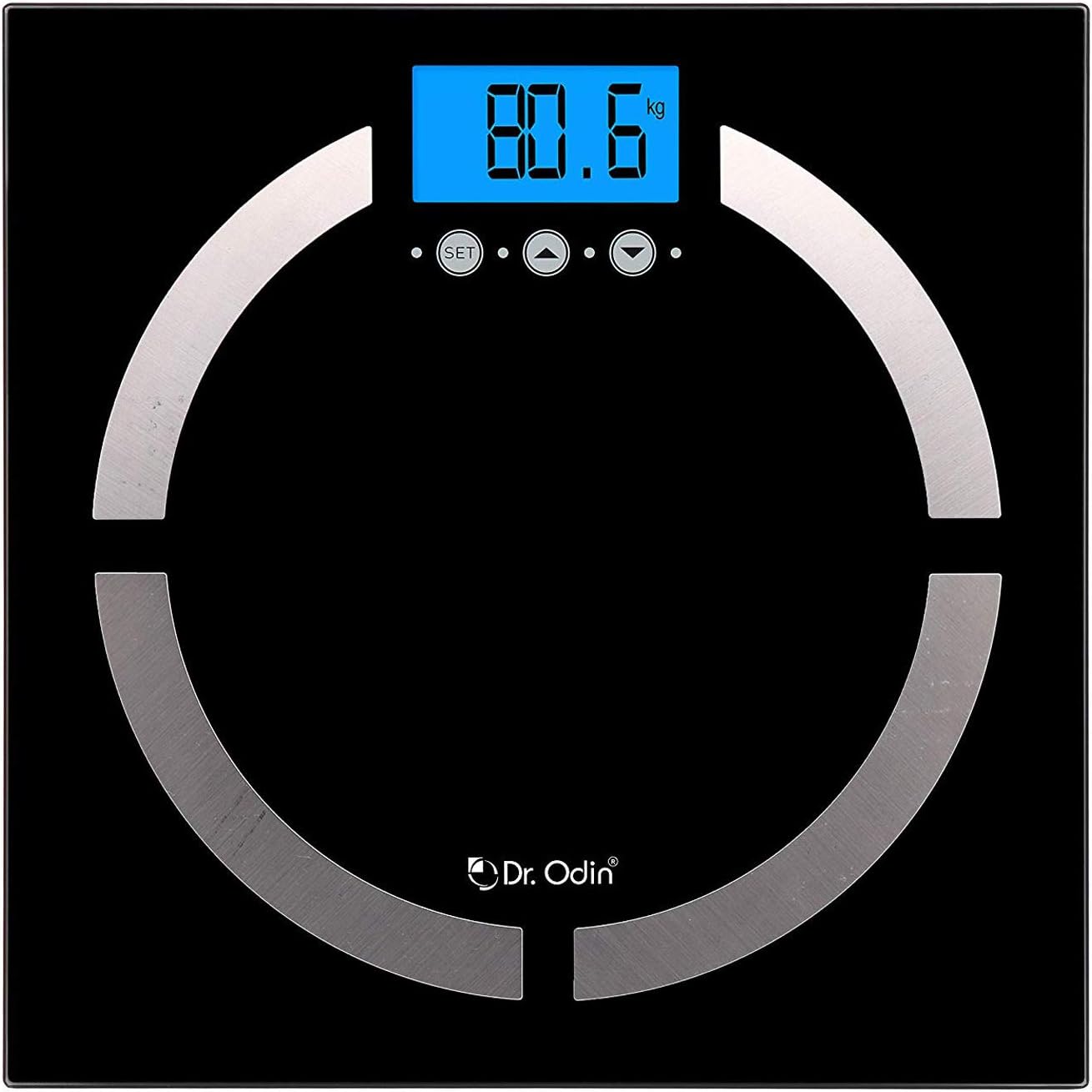 Dr. Odin CF-570BT Digital Body Fat Analyzer with BIA Technology Smart Fitness Composition Monitor with Sports & Normal Mode, High Precision Strain Gauge Sensor, Auto Off Function (Black)