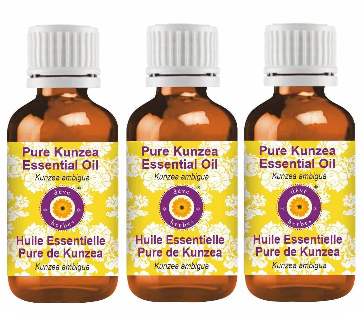 dève herbes Pure Kunzea Essential Oil (Kunzea ambigua) with Glass Dropper Natural Therapeutic Grade Steam Distilled 15ml (0.5 oz)