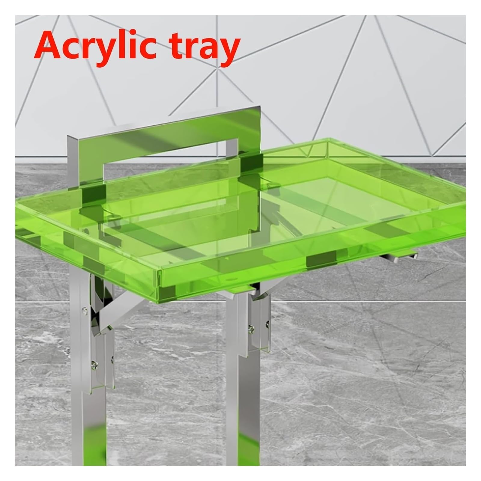 Carro utilitario rodante de Acero Inoxidable con Ruedas, Carrito de Almacenamiento Plegable, Soporte Organizador Resistente para Dormitorio, Estudio de Tatuajes, salón de Belleza y Uso domés