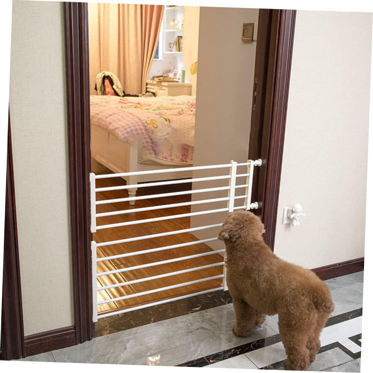 Indoor and Pet Safety Gate High for Doorways Hallways and Stairways Essential for Childproofing and Pet Safety