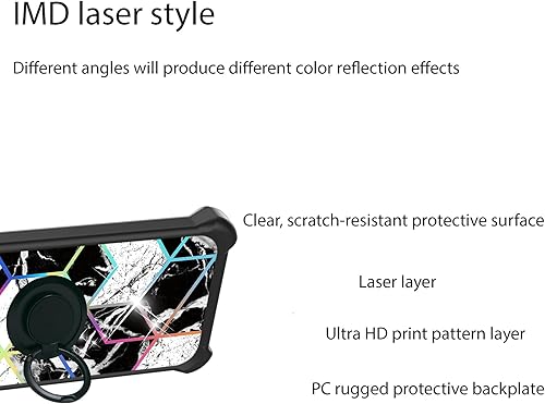 Miniatura 3 de jioeuinly Funda para Huawei Nova Y71 compatible con Huawei Nova Y71 Funda para teléfono con protector de pantalla de vidrio templado soporte de