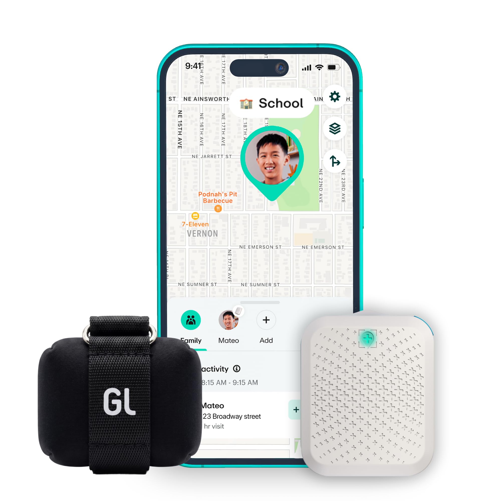 Greenlight Sicherer Familien-GPS-Tracker – Kinder und Senioren, 12