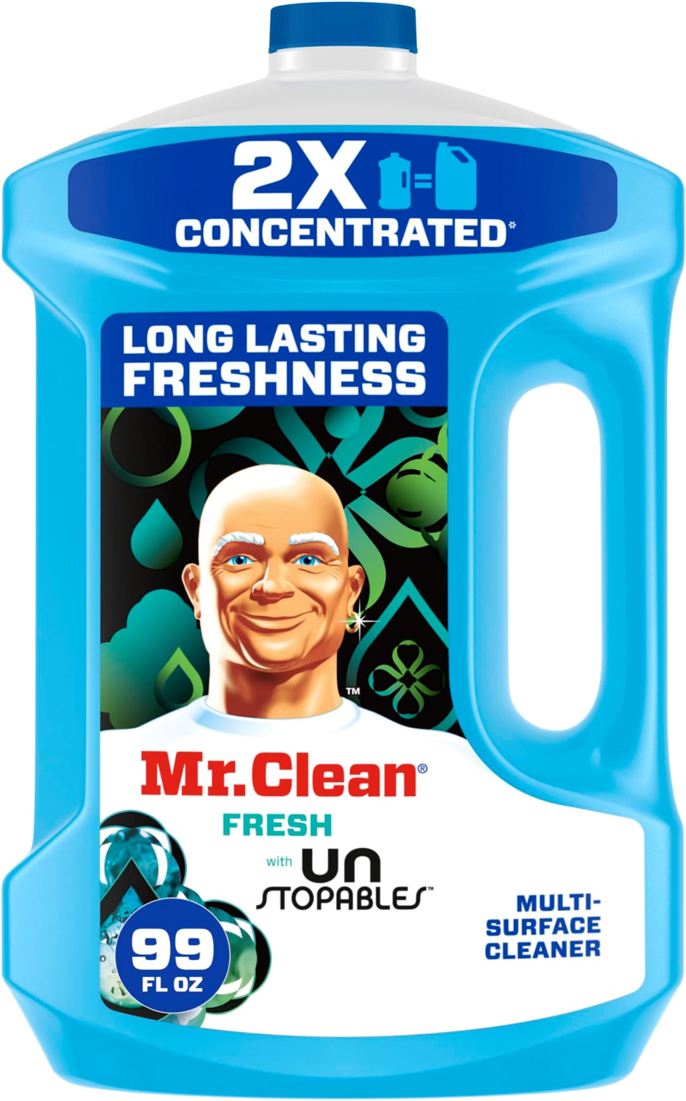 2X Concentrated Multi Surface Cleaner with Unstopables Fresh Scent 99 fl oz