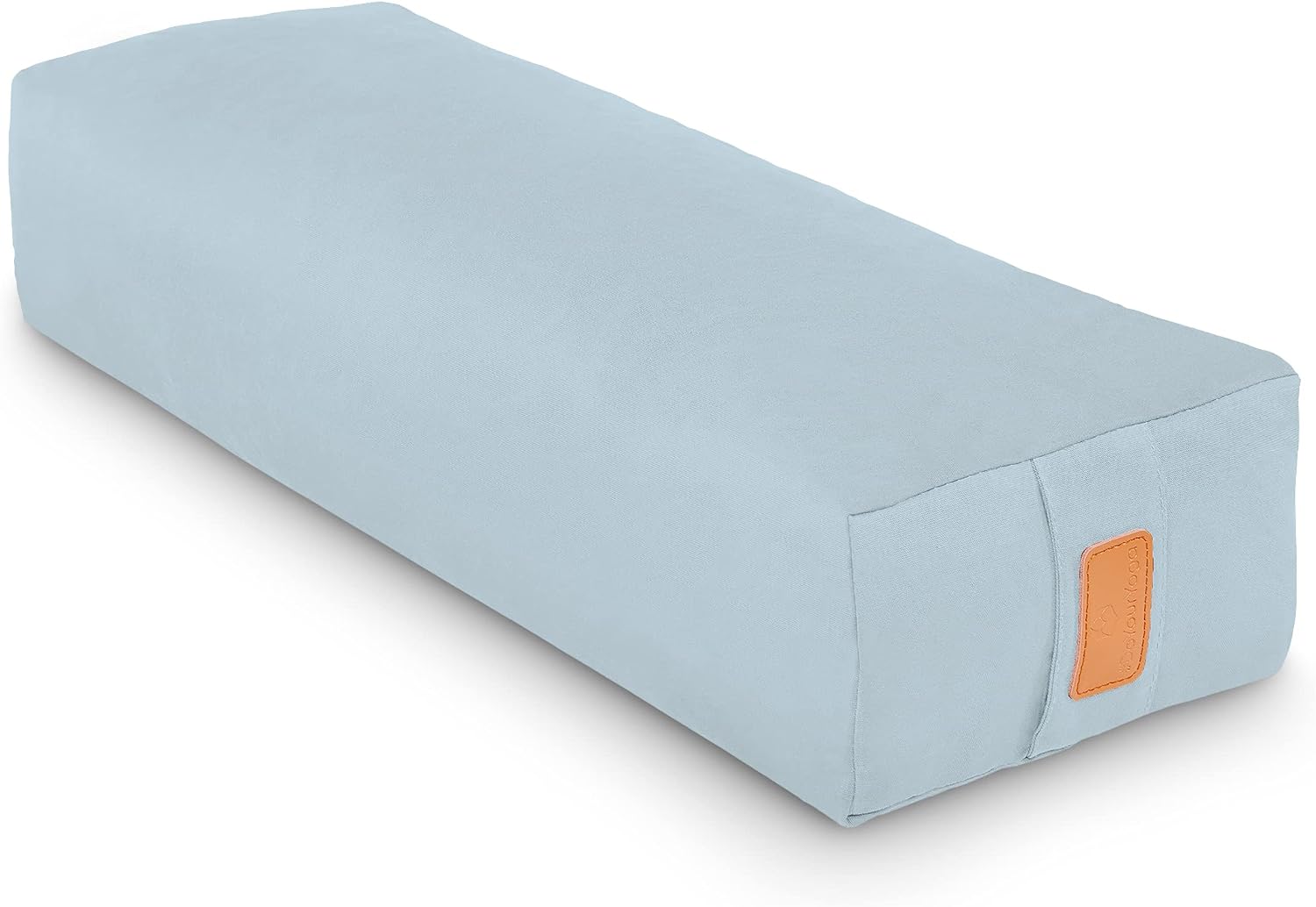 #DoYourYoga Rectangular Yoga Bolster »Paravati« with Organic buckwheat Husk / 26.4" x 5.1" – Ideal as Yoga Meditation Cushion/zafu / 100% Cotton and Styles.