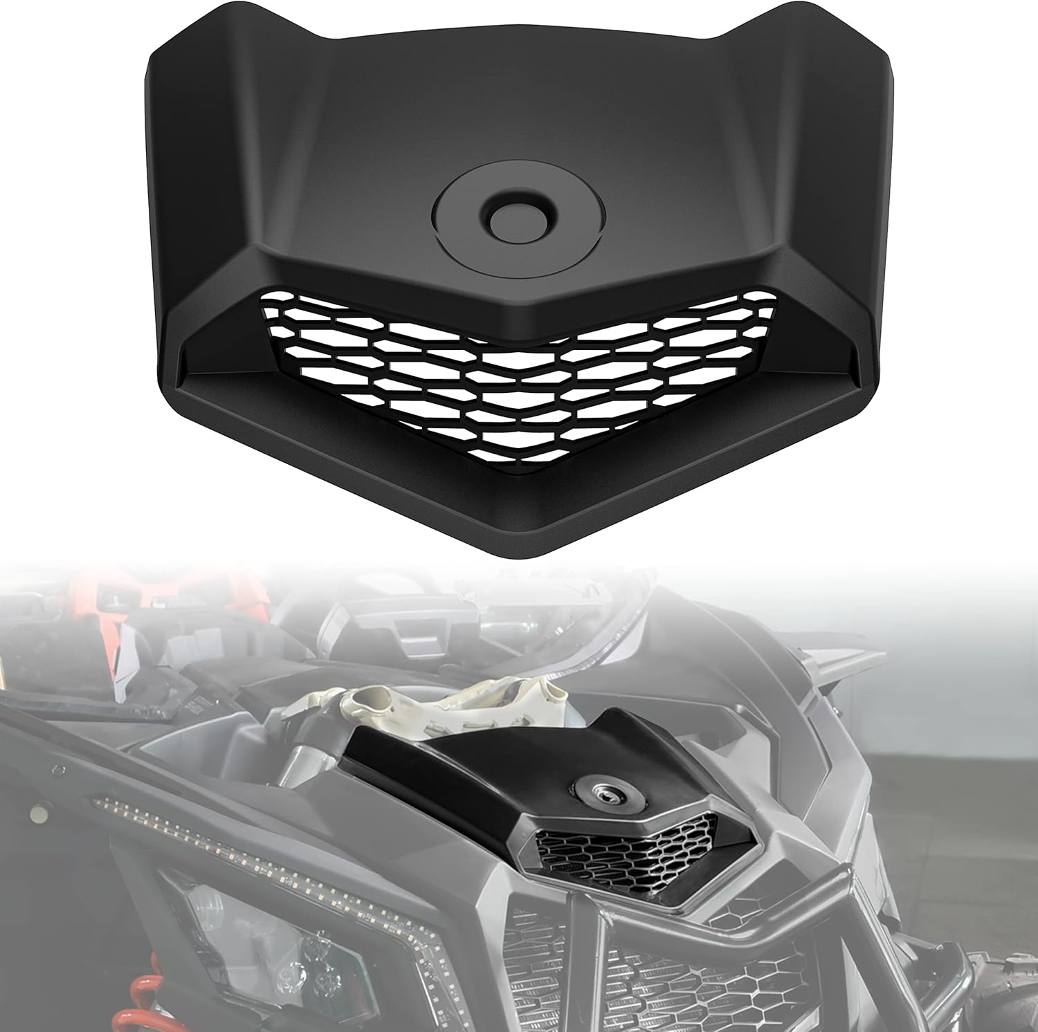 Turbo Hood Scoop for Maverick X3 17-25, Front Air Intake Kit for Can-Am Maverick X3 XDS XRS Max Turbo R 2017-2025 Accessories, Replace #705014313