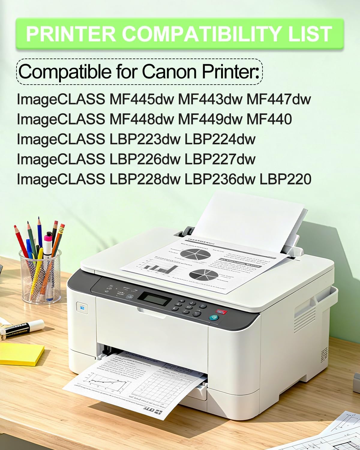greencycle CRG057H 057H Toner Cartridge Compatible Replacement for Canon 057H CRG057H CRG-057H 057 CRG057 ImageCLASS MF445dw MF448dw LBP226dw LBP227dw LBP228dw LBP220 Laser Printer Ink (2-Pack,Black)