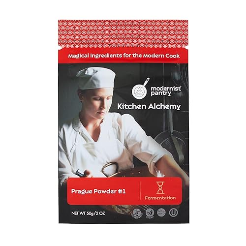 Pure Prague Powder #1 también conocido como Insta Cure #1, sal de curado rosa DQ, rosa sel - Sin OMG Sin gluten Certificado OU Kosher, 50 g2 oz