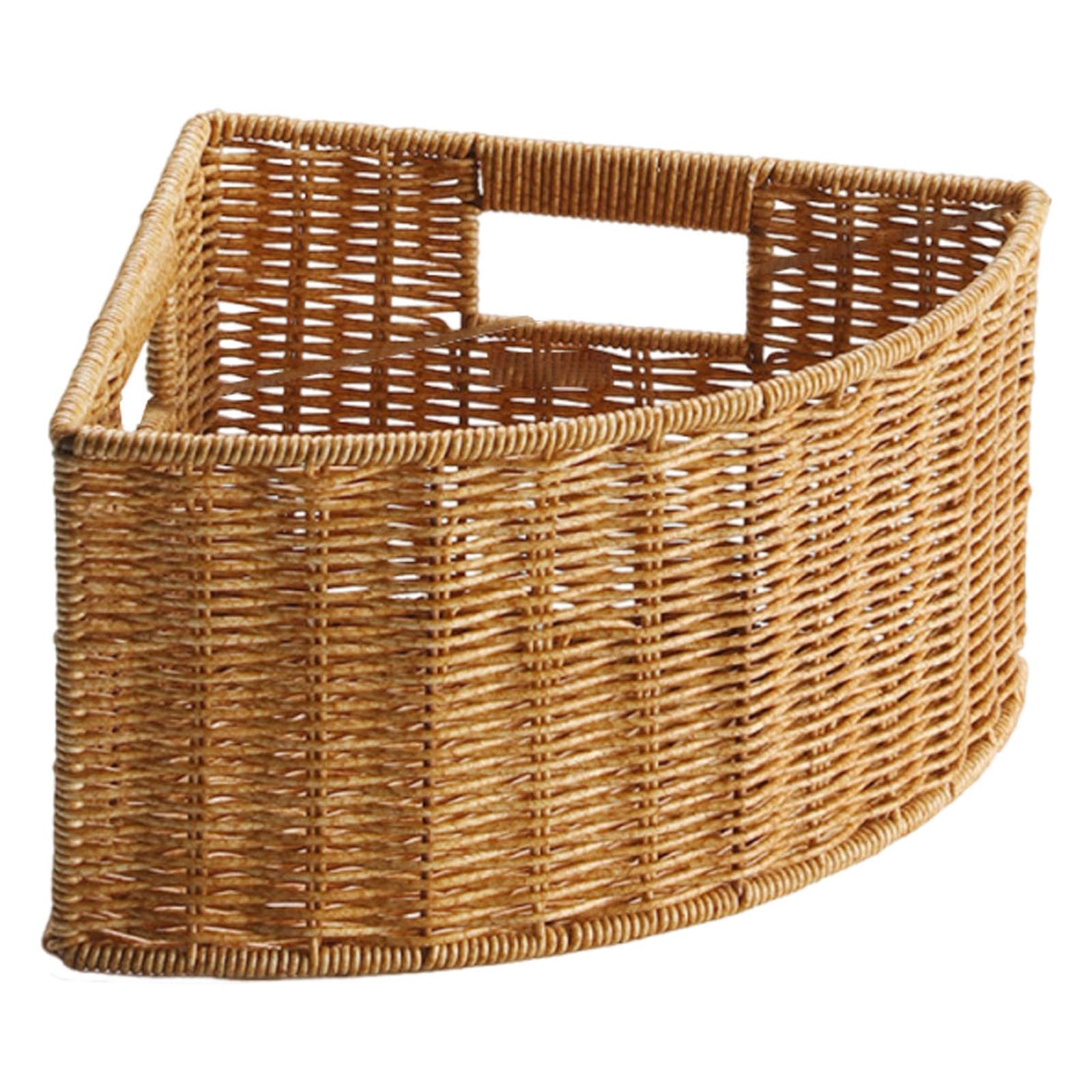 Cesta de Almacenamiento, con Forma de, Organizador de Esquina, Cesta para La Ropa Sucia con Asa, Estructura Abierta, Fabricada en PP para, S