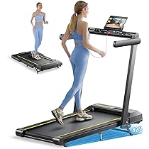 Tapis Roulant Elettrico Pieghevole, 16 km, h Tapis Roulant Sotto Scrivania, 2 in 1 Home Treadmill, Doppio Display LED, 12 Programmi, Cardiofrequenzimetro, APP e Telecomando (Grigio)
