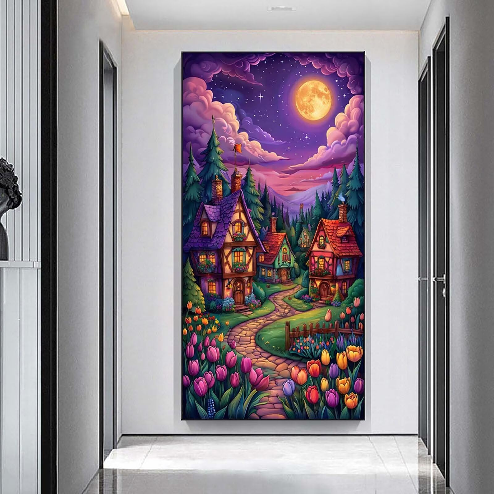 Las duży, diamentowy obraz dla dorosłych, 60 x 120 cm, n5w-855