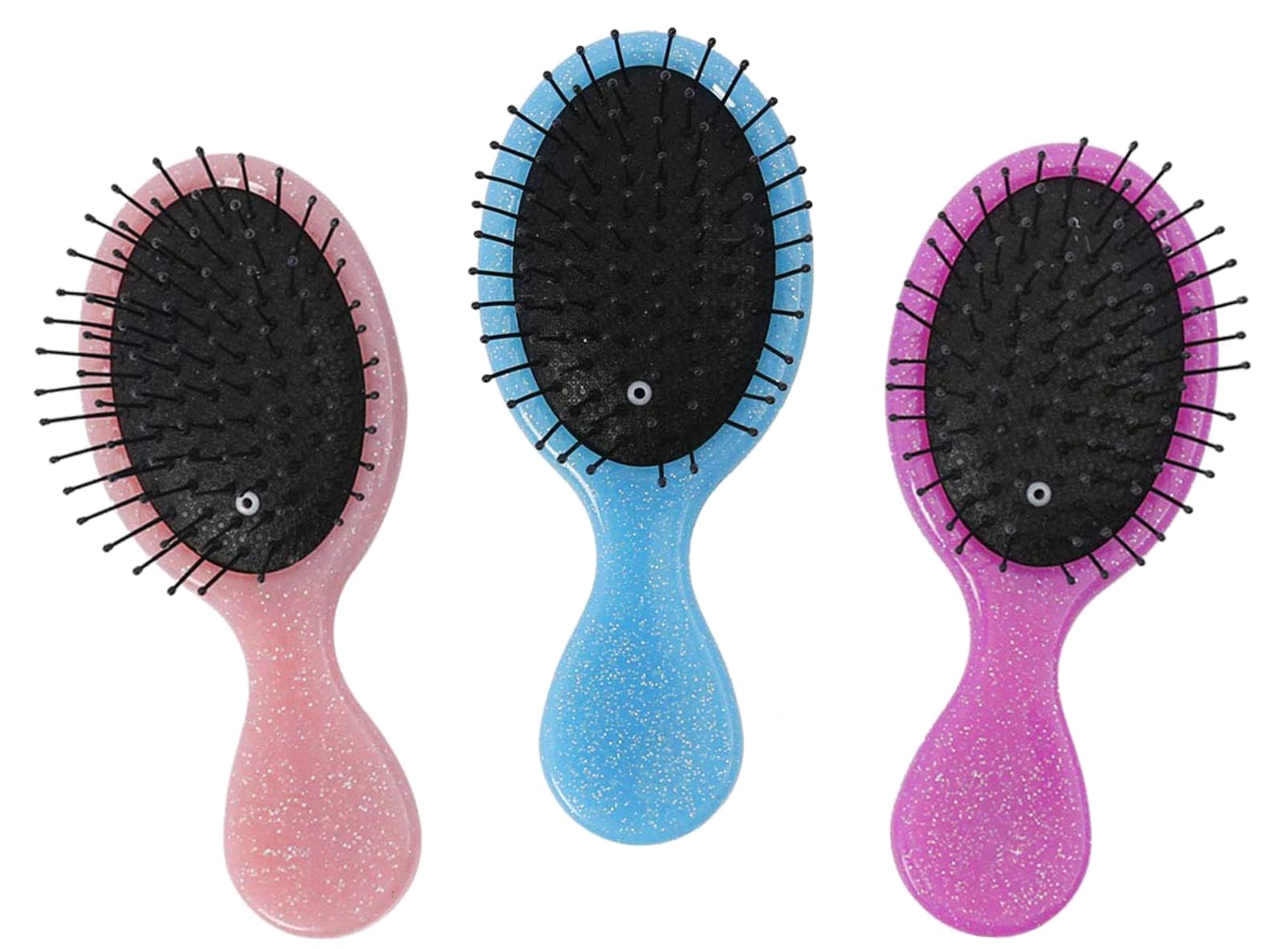 Toddler Detangler Hair Brush Travel Detangling Brushes 3Pcs Women Valentines Day Best Gift Small For Baby Kids Pocket hairbrush Pro, for Curly Wet Dry