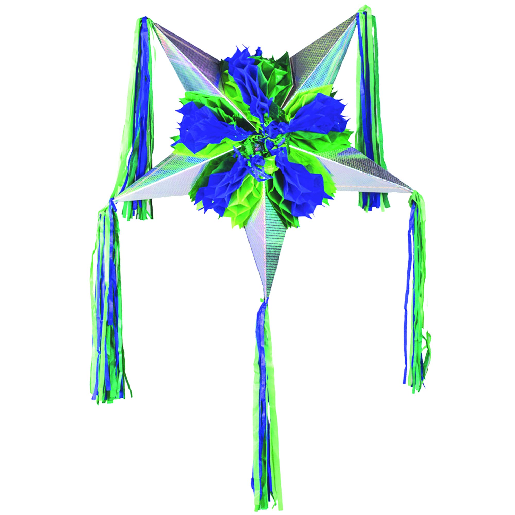 Piñata / Bosque Plegable - Forma de Estrella - Fácil de Transportar Ideal para Fiestas Mexicanas, Regalo, Decoración y Fiestas de Niños.