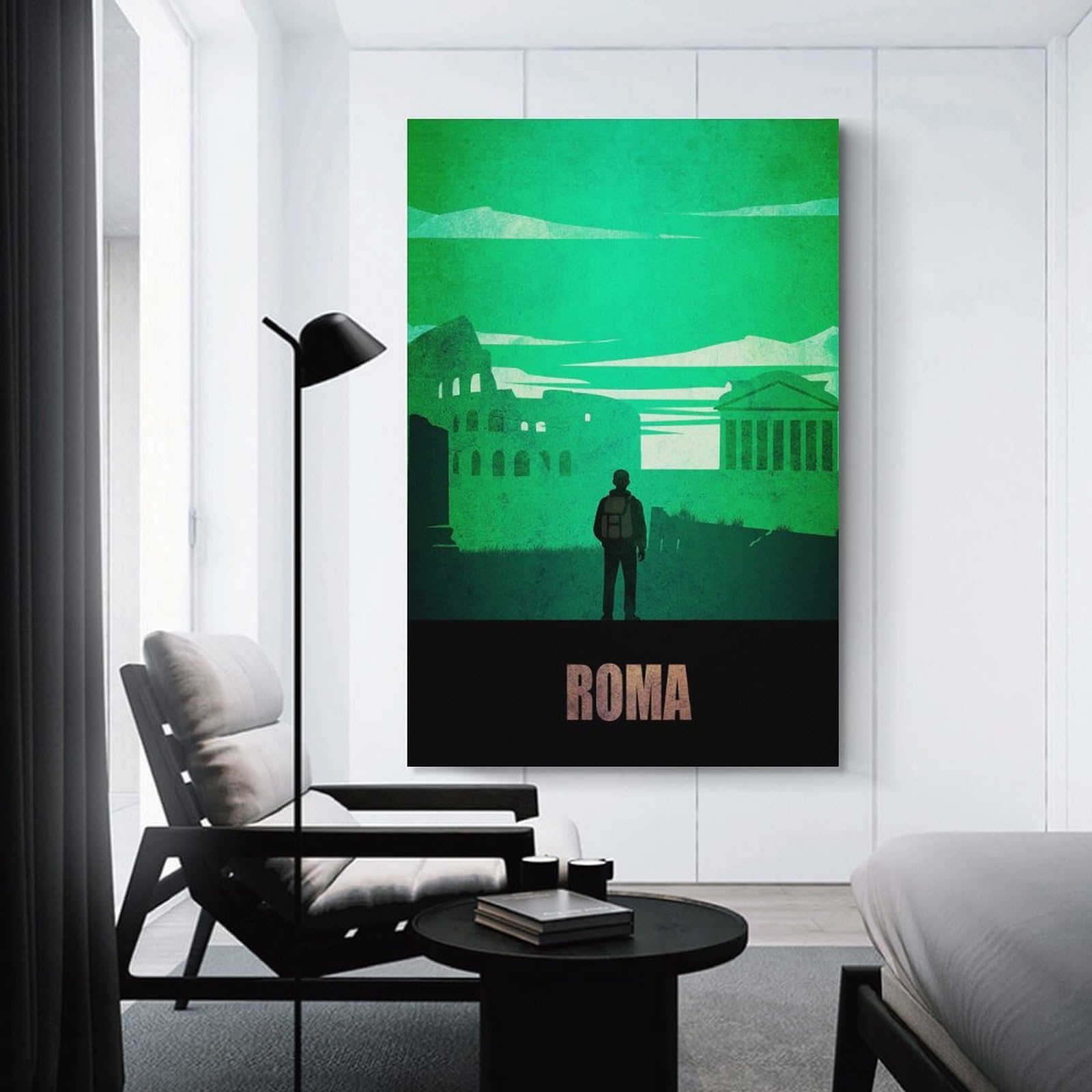 Junmoney Decorative Wall Artwork Roma Travel, 20x30inch(50x75cm), for Living Room, Lounge Or Sitting Room, Modern Wall Decor for Cosy Interiors